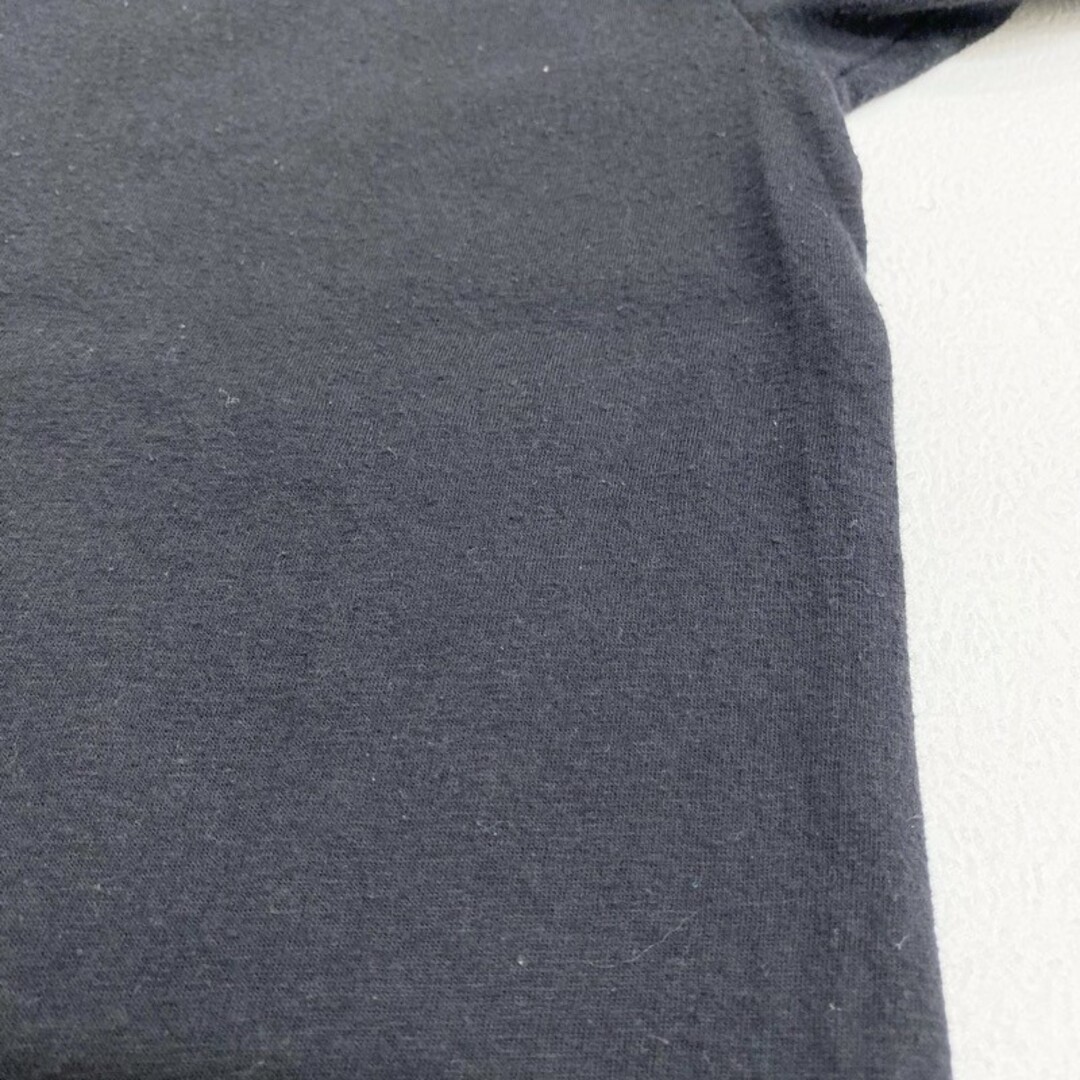 Hanes(ヘインズ)のUS古着 グラフィック文字 刺繍デザイン Tシャツ 半袖 サイズ：メンズ XL ビッグサイズ ブラック【中古】 メンズのトップス(Tシャツ/カットソー(半袖/袖なし))の商品写真