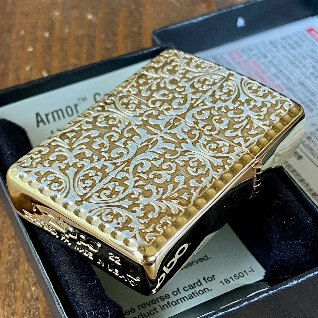 ZIPPO - 新品 Zippo アーマー 両面 アラベスク ゴールド/シルバー 唐草 ...