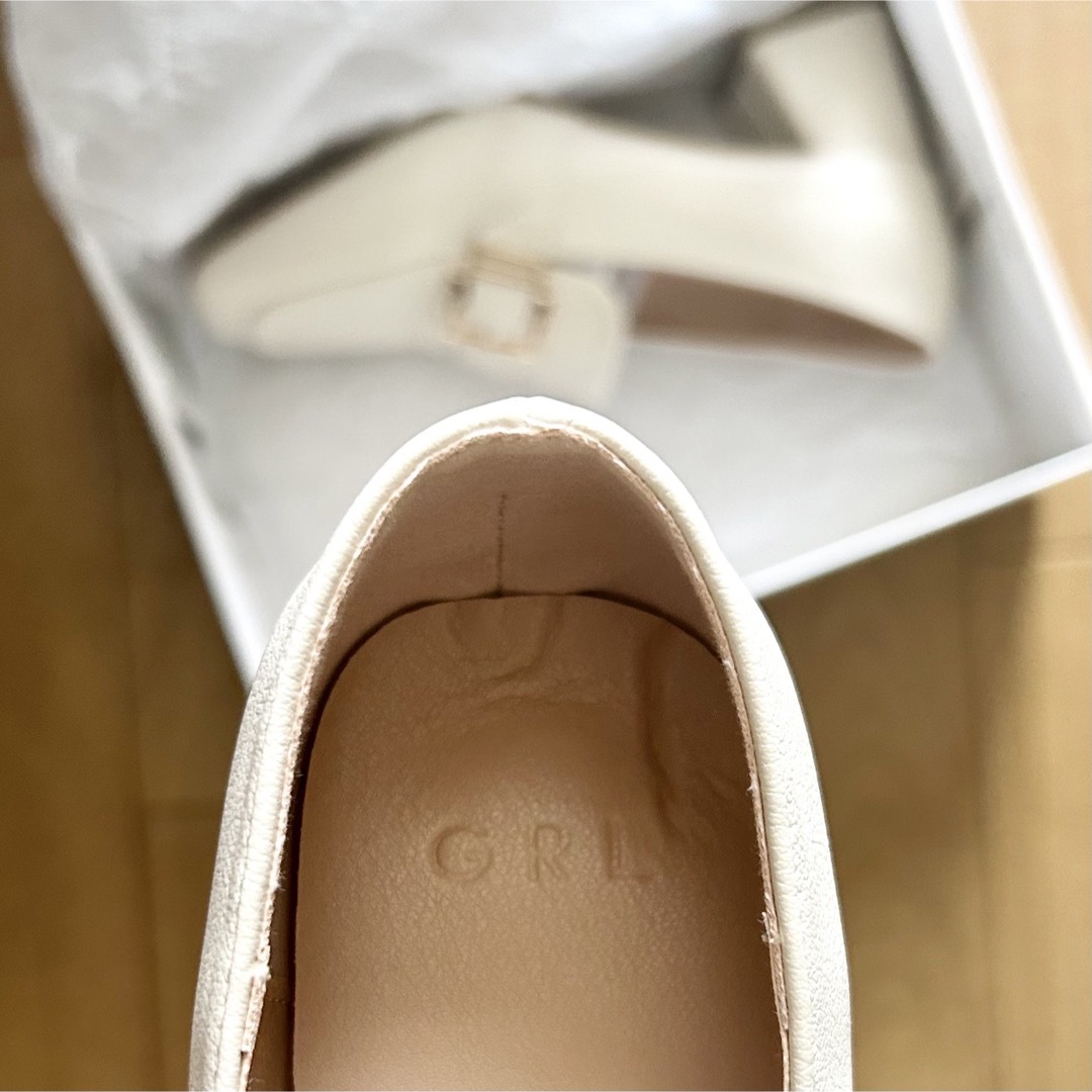 GRL(グレイル)の【GRL】スクエアトゥ ローファー／ヒール／パンプス レディースの靴/シューズ(ハイヒール/パンプス)の商品写真