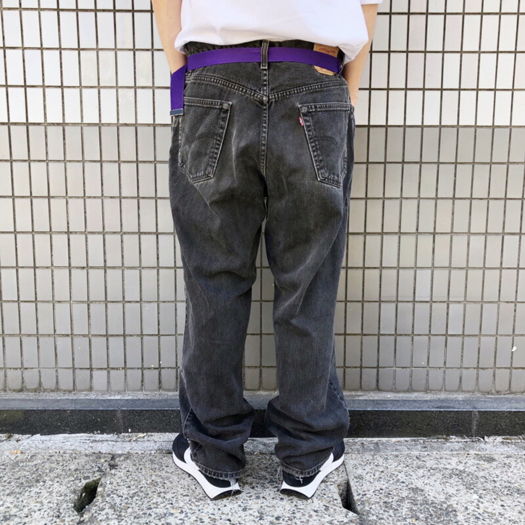 黒 40x30 Levi’s 550  デニムパンツ ジーンズブラック