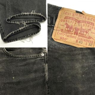 Levi's - US古着 カナダ製 リーバイス Levi's 550 ブラックデニム ...