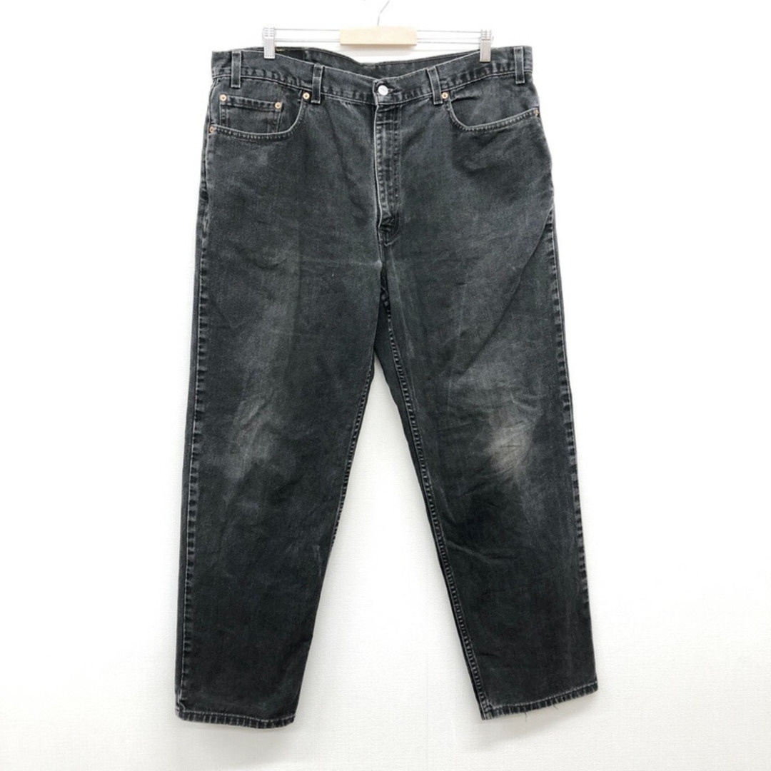 US USA製 リーバイス Levi's 550 ブラックデニム パンツ テーパード REXED FIT サイズ：W41 L30