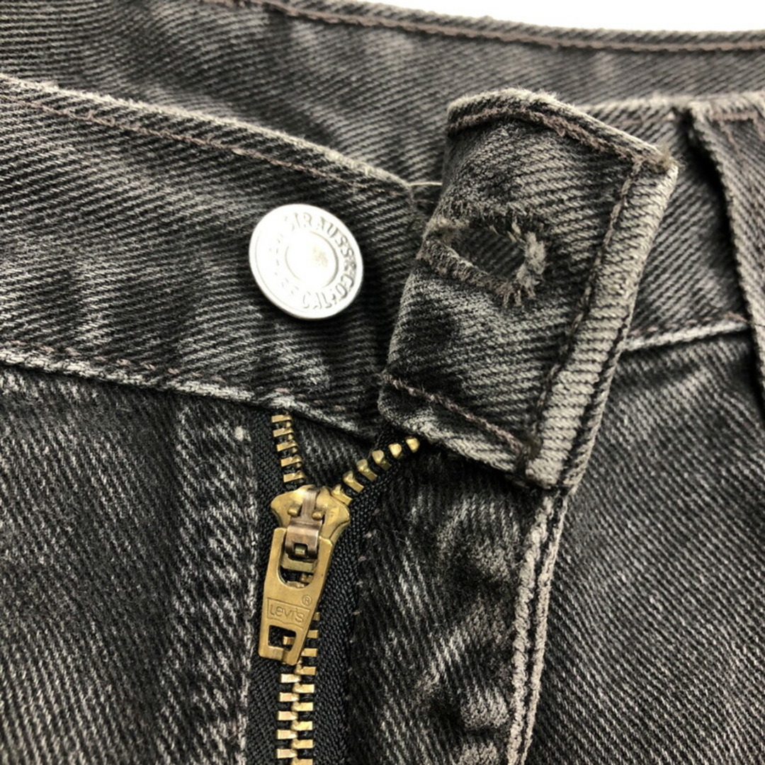 US USA製 リーバイス Levi's 550 ブラックデニム パンツ テーパード REXED FIT サイズ：W41 L30 6