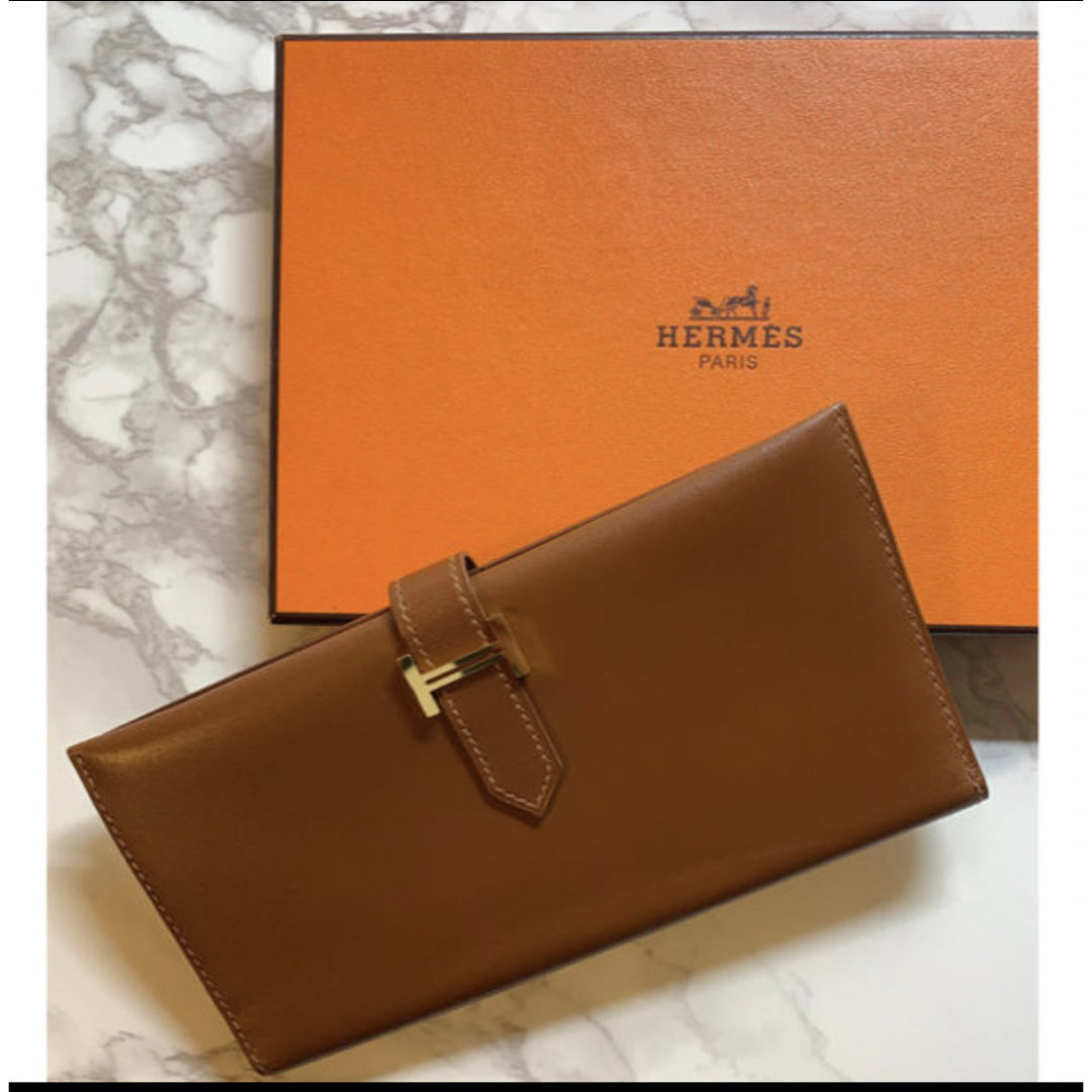 エルメス べアン 長財布-