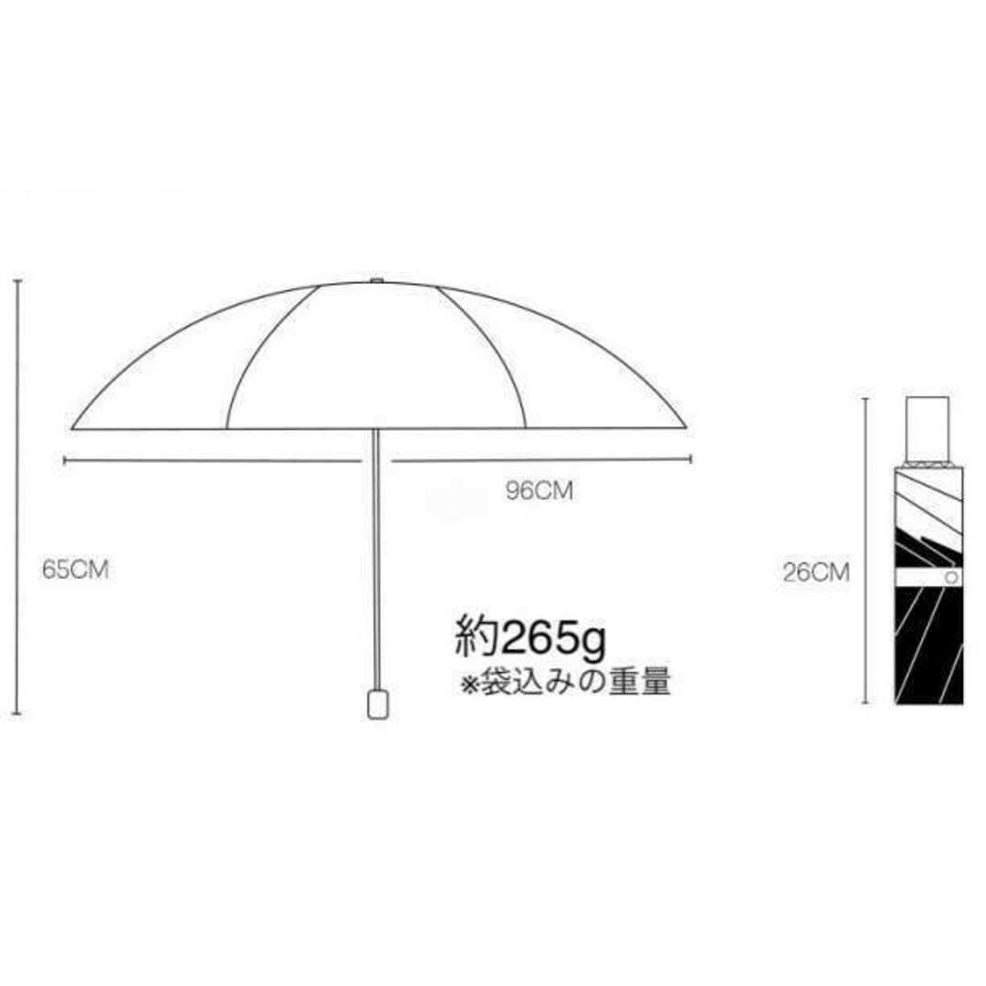 折りたたみ 日傘 UVカット 折り畳み 晴雨兼用 軽量 レディース ホワイト レディースのファッション小物(傘)の商品写真