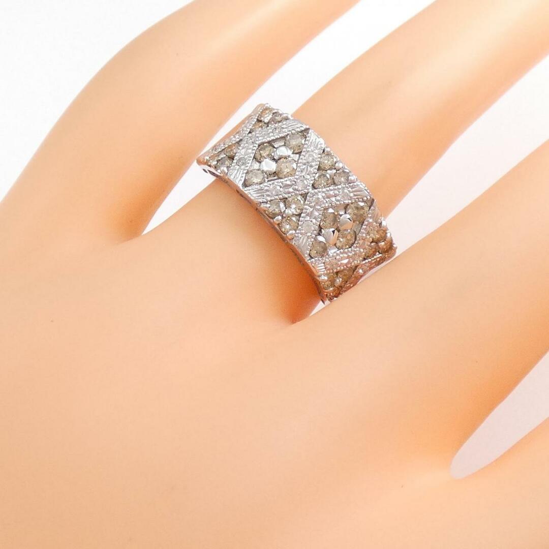 K18WG ダイヤモンド リング 1.00CT