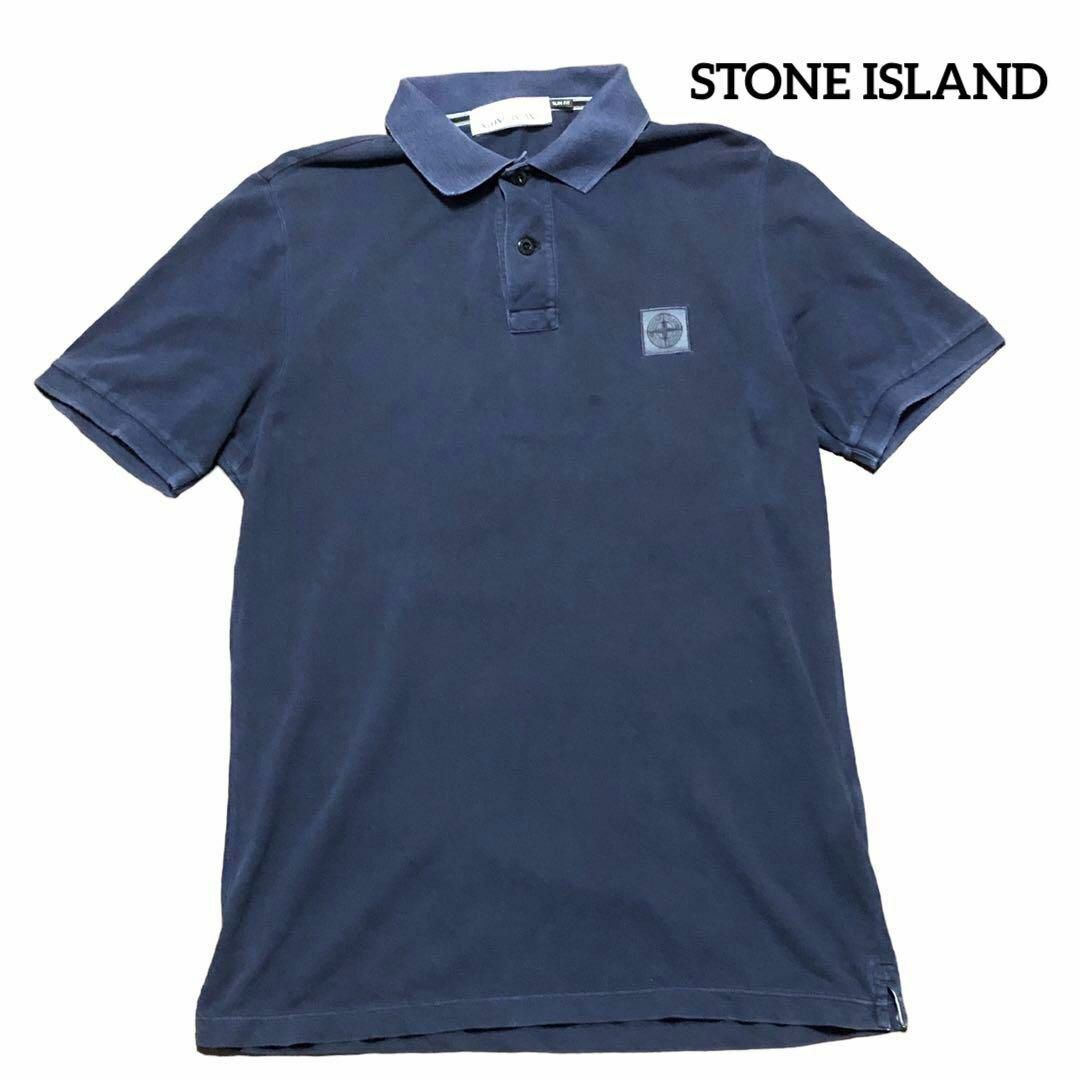 STONE ISLAND ストーンアイランド 半袖 ポロシャツ ネイビー M