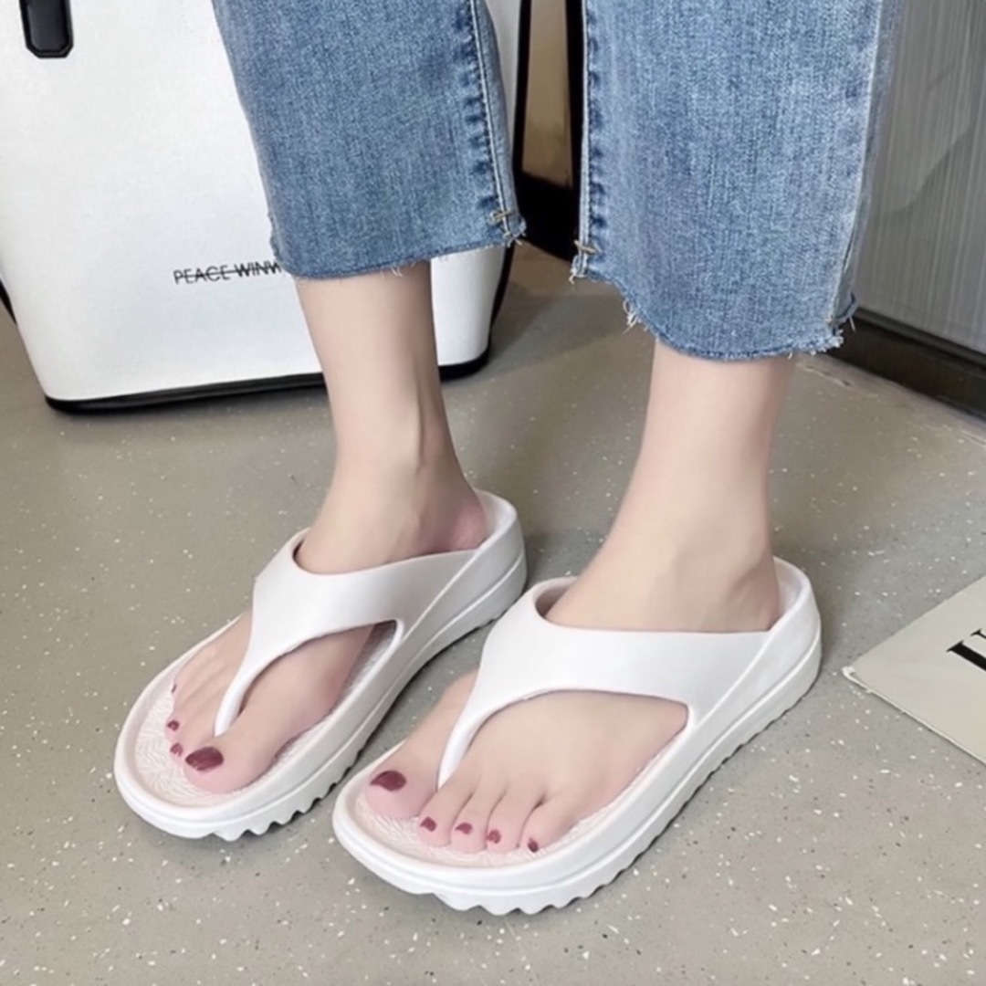 リカバリー トング サンダル 22.5cm 〜 23cm ホワイト 白 お洒落 リカバリー トング サンダル 22.5cm 〜 23cm ホワイト 白 お洒落