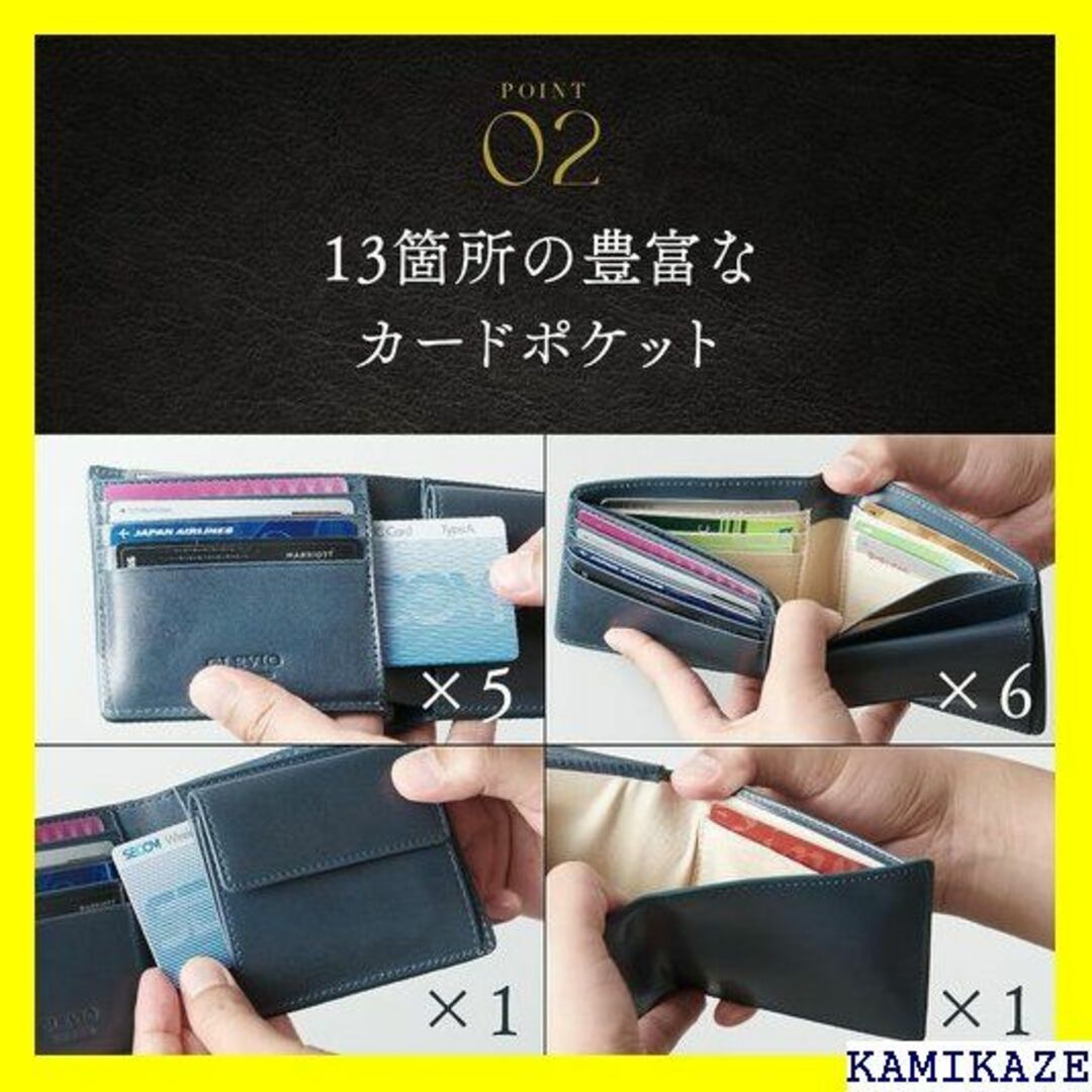 ★在庫処分 グレヴィオ 栃木レザー 二つ折り 財布/一流 2つ折り財布 75