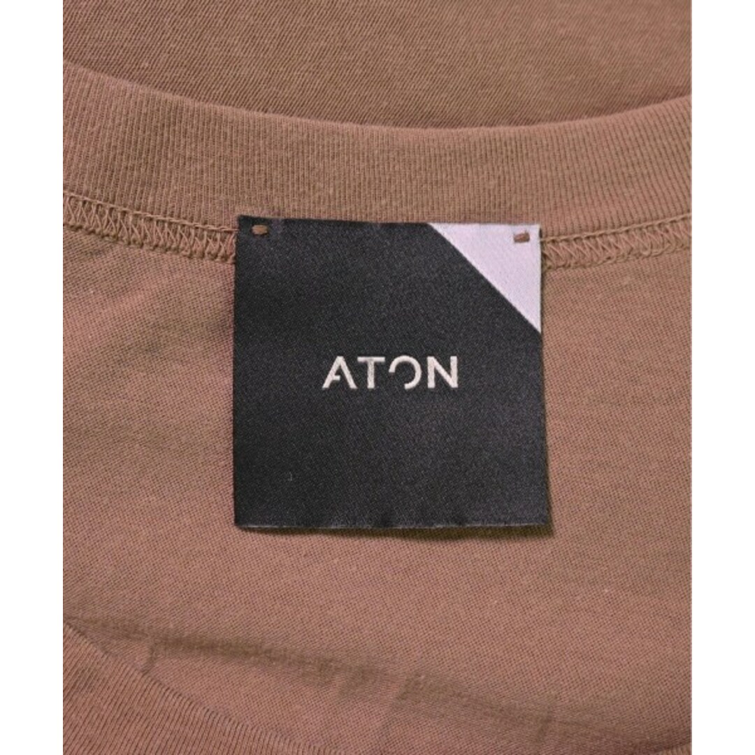 ATON エイトン Tシャツ・カットソー 2(M位) 茶 2