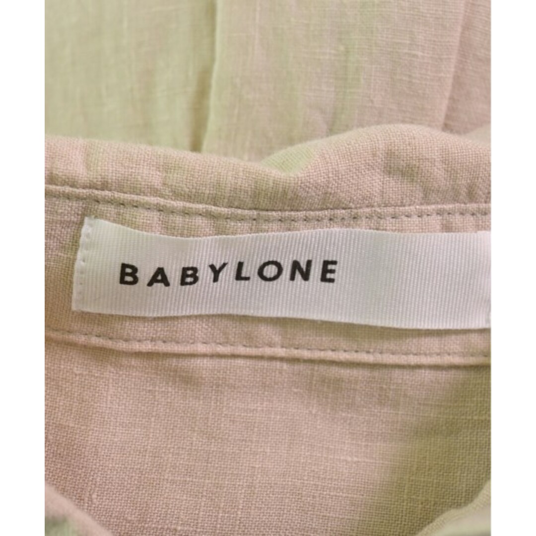 BABYLONE(バビロン)のBABYLONE バビロン カジュアルシャツ 36(S位) ベージュ 【古着】【中古】 レディースのトップス(シャツ/ブラウス(長袖/七分))の商品写真