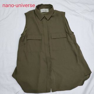 ナノユニバース(nano・universe)のnano-universe ナノユニバース　　ノースリーブ　ブラウス(シャツ/ブラウス(半袖/袖なし))