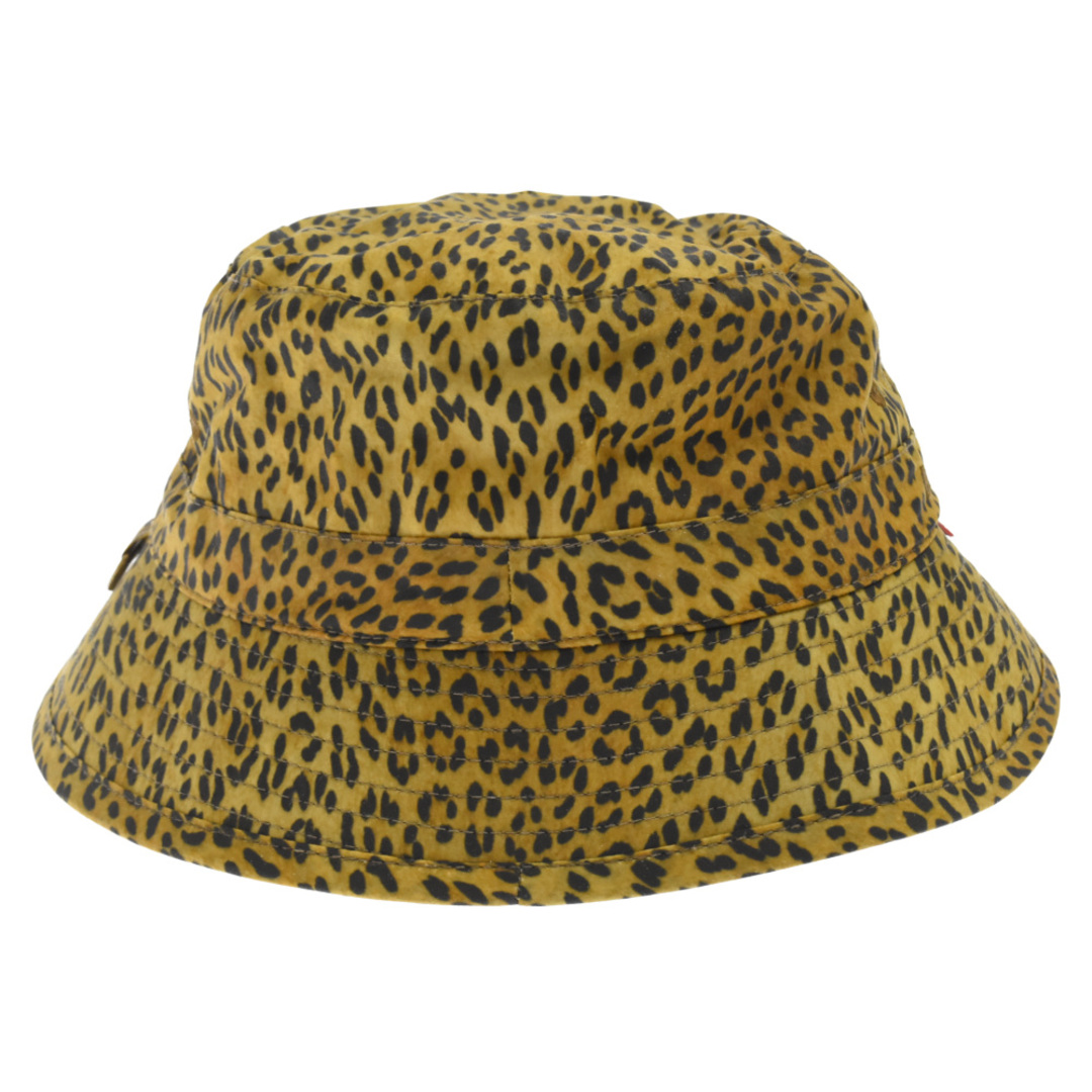 Supreme(シュプリーム)のSUPREME シュプリーム 20SS×Barbour Waxed Cotton Crusher Hat×バブアー ワックスコットン レオパード クラッシャーハット バケットハット 帽子 イエロー メンズの帽子(ハット)の商品写真