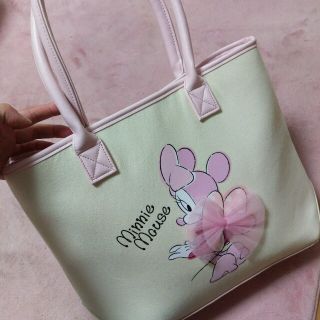 ディズニー(Disney)のSA☆RA様専用♥最終お値下げ♥１度のみ使用✨ミニーちゃんトートバッグ♥(ショルダーバッグ)