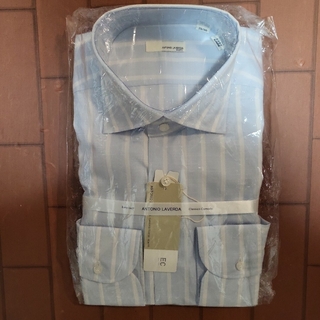 スーツカンパニー(THE SUIT COMPANY)のアントニオラベルダ　ブルーストライプドレスシャツ(シャツ)