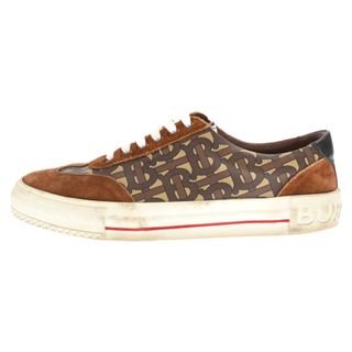 バーバリー(BURBERRY)のBURBERRY バーバリー TB MONOGRAM LOW TOP SNEAKER A7432 ティービーモノグラム ローカットスニーカー スエード ブラウン(スニーカー)