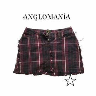 アングロマニア(ANGLOMANIA（Vivienne Westwood）)のANGLOMANIA アングロマニア　チェック柄　ミニスカート(ミニスカート)