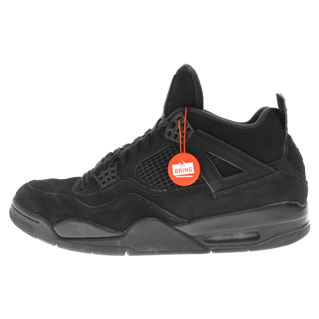 NIKE ナイキ AIR JORDAN 4 RETRO BLACK CAT エアジョーダン4レトロ ブラックキャット ミドルカットスニーカー ブラック US12/30cm CU1110-010