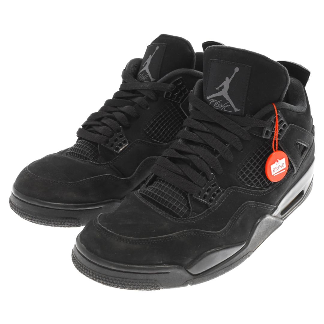 NIKE ナイキ AIR JORDAN 4 RETRO BLACK CAT エアジョーダン4レトロ ブラックキャット ミドルカットスニーカー ブラック US12/30cm CU1110-010