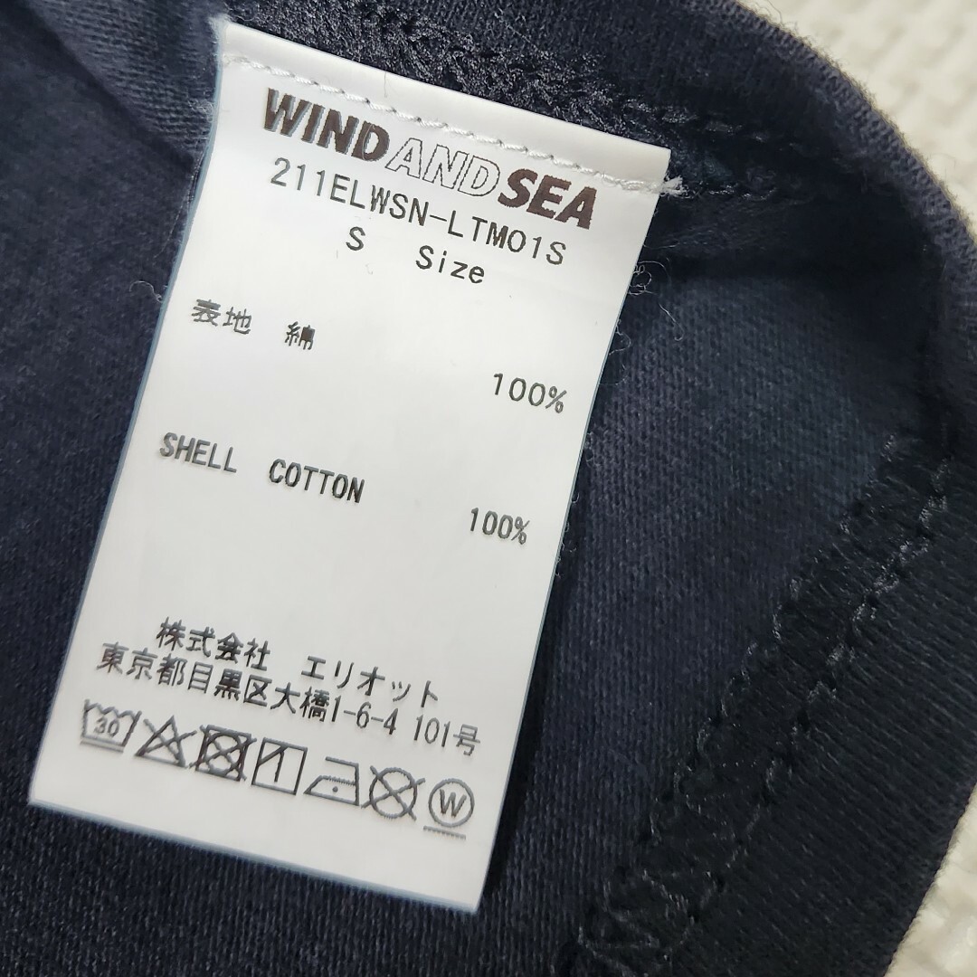 ネイバーフッド×ウィンダンシー バックロゴプリント 長袖Tシャツ