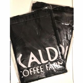 カルディ(KALDI)の★新品未使用品★カルディオリジナル 保冷バッグ ブラック　KALDI×2(ノベルティグッズ)