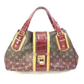 ルイヴィトン(LOUIS VUITTON)のルイヴィトン LOUIS VUITTON グリート がま口 M95580 モノグラム ミラージュ カバン ボストンバッグ 肩掛け ショルダーバッグ クロコダイル レッド(ショルダーバッグ)