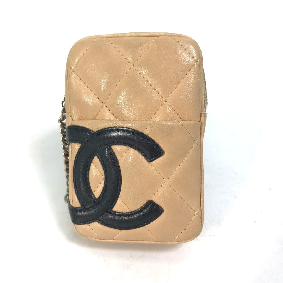 シャネル CHANEL CC ココマーク A26732 カンボンライン タバコケース ポーチ シガレットケース レザー ベージュ | フリマアプリ  ラクマ