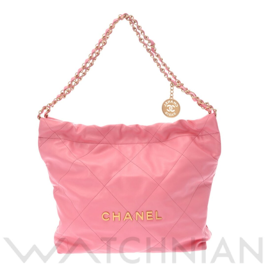 212,450円未使用 シャネル CHANEL AS3260 ランダム品番 レディース ハンドバッグ ピンク /ゴールド金具 カーフスキン