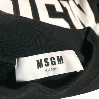 【希少デザイン】MSGM ロングスウェットワンピース　ビッグロゴ　デカロゴ　XL