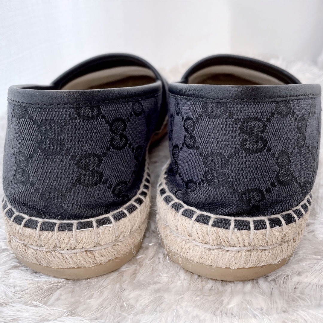 Gucci(グッチ)のGUCCI グッチ　エスパドリーユパンプス　サンダル　フラットシューズ　靴　美品 レディースの靴/シューズ(バレエシューズ)の商品写真