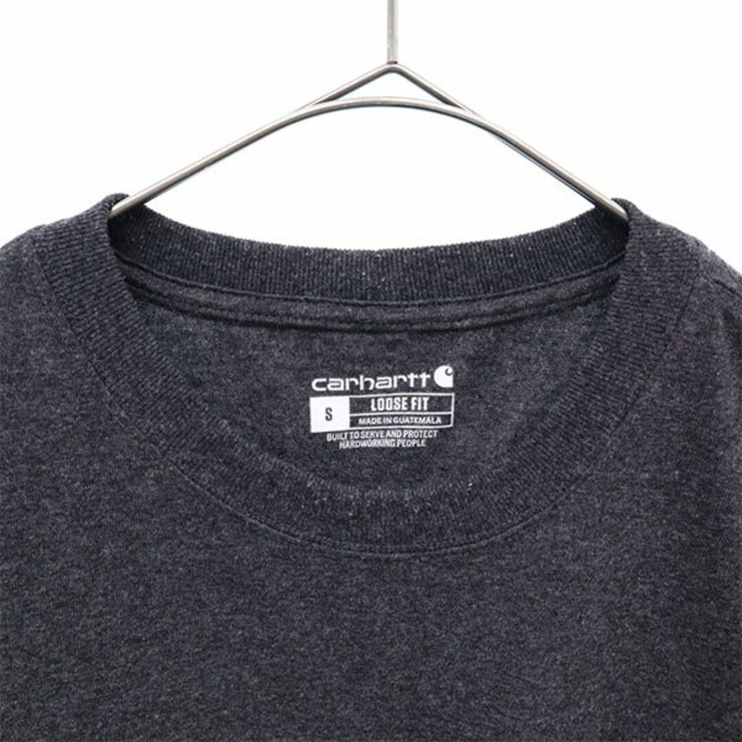 carhartt(カーハート)のカーハート ロゴワッペン 半袖 Tシャツ S グレー carhartt ポケット付 メンズ 【中古】  【230814】 メール便可 メンズのトップス(Tシャツ/カットソー(半袖/袖なし))の商品写真