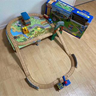 フィッシャープライス(Fisher-Price)の木製トーマス　山登り！ブルーマウンテンセット(知育玩具)