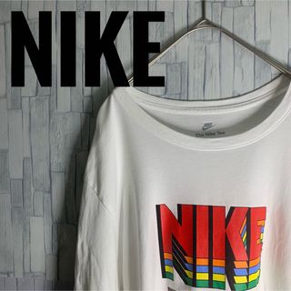 ナイキ(NIKE)の[美品]NIKE ナイキ カットソー ロンT ゆるだぼ ユニセックス ロゴ(Tシャツ/カットソー(七分/長袖))