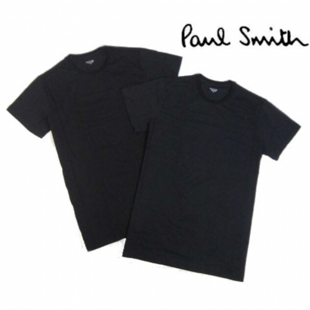 Paul Smith(ポールスミス)の【ポールスミス/Paul Smith】クルーネックインナーTシャツ・黒M×2枚 メンズのトップス(Tシャツ/カットソー(半袖/袖なし))の商品写真