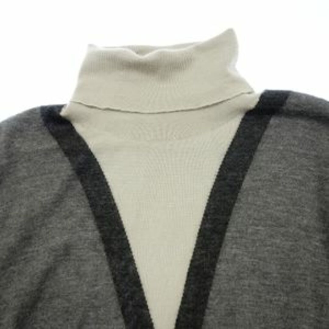 エルメス ニットセーター タートルネック カシミヤ100 XL【AFB53