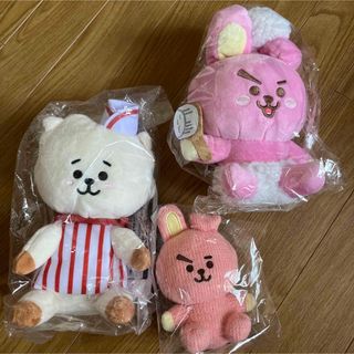 ビーティーイシビル(BT21)のRJとクッキーの人形3点セット(ぬいぐるみ/人形)