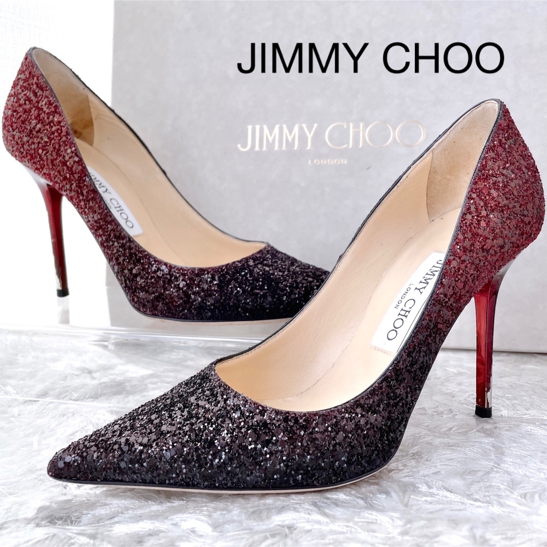 ジミーチュウ JIMMY CHOO ラメ　グリッター　パンプス　ハイヒール　靴 | フリマアプリ ラクマ