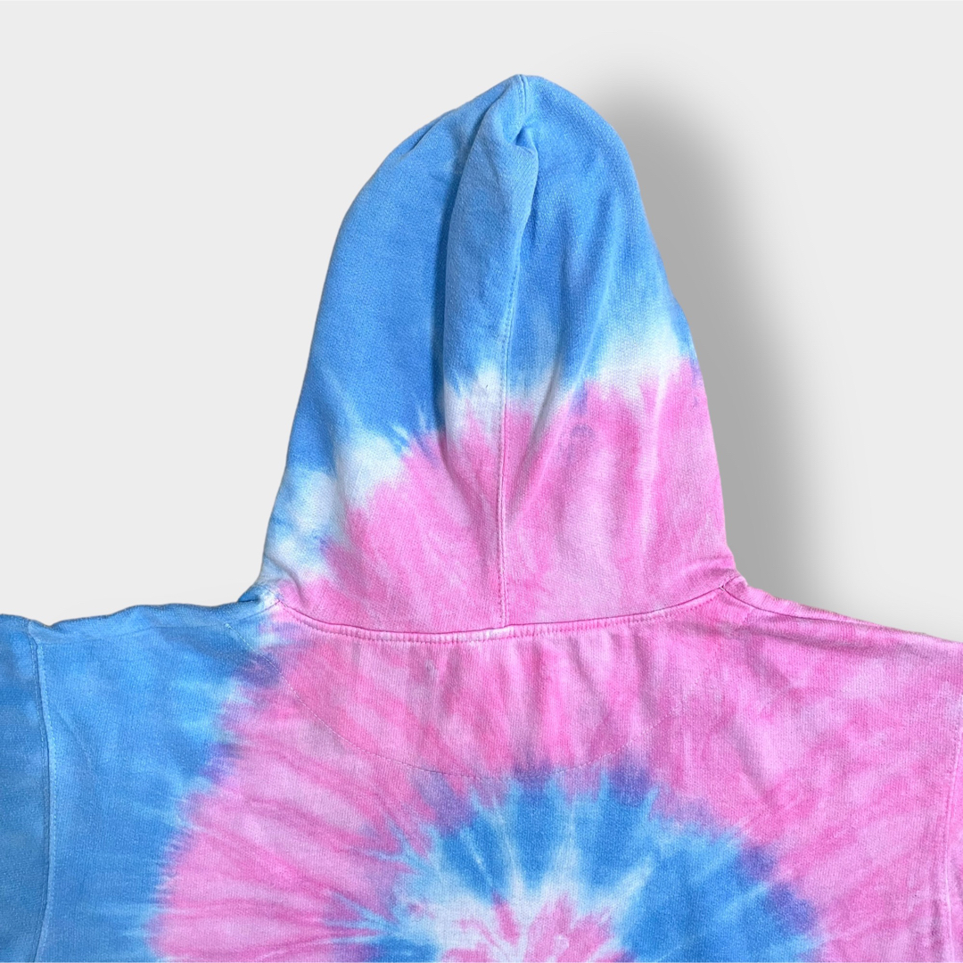 【TIE DYE】パーカー タイダイ柄 プルオーバー プリント ロゴ US古着 メンズのトップス(パーカー)の商品写真