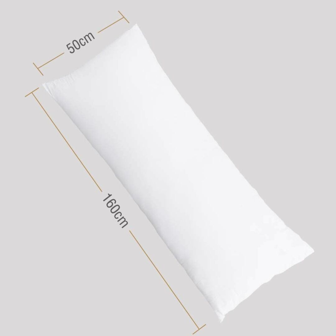【色: ホワイト】Awesling 160cm × 50cmサイズ 抱き枕 抱き