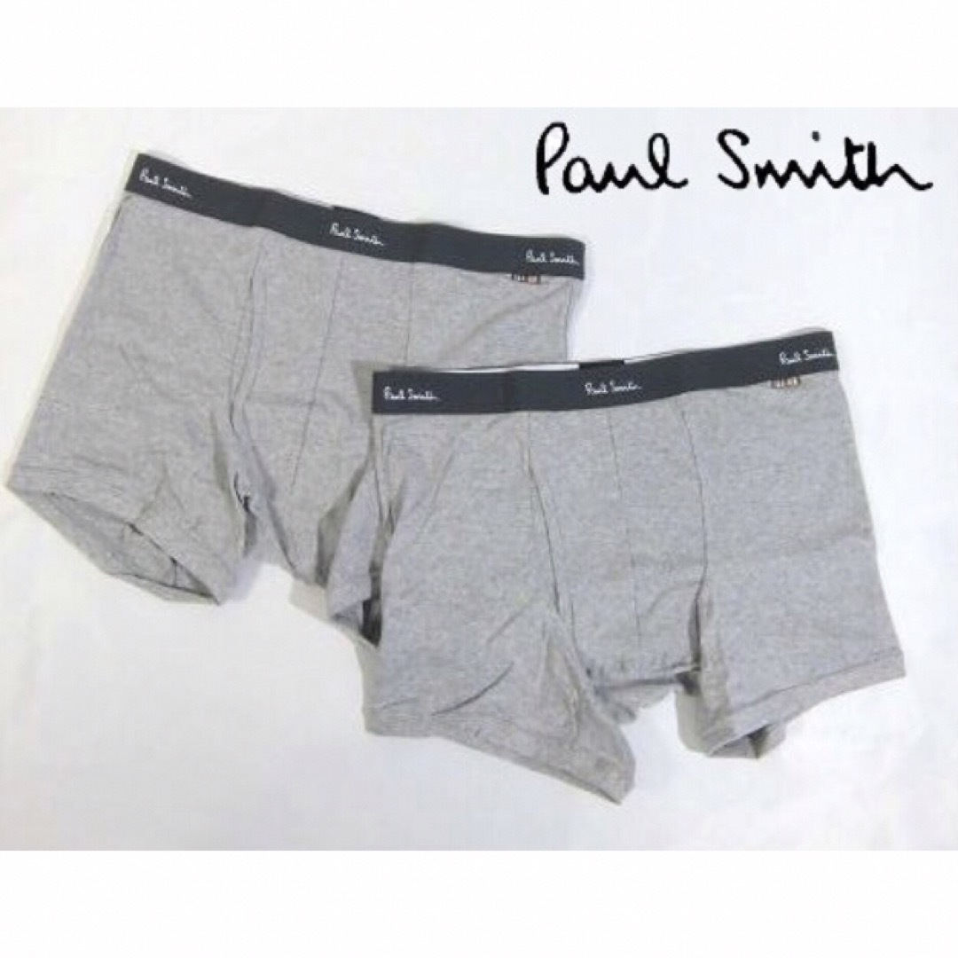 Paul Smith(ポールスミス)の【ポールスミス/Paul Smith】レギュラーボクサーパンツ・LL・グレー×2 メンズのアンダーウェア(ボクサーパンツ)の商品写真