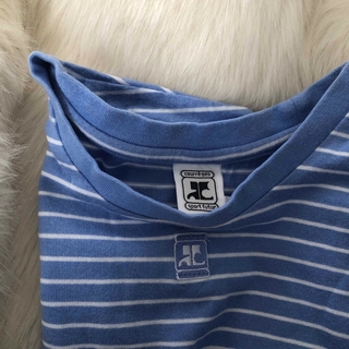 ロキエ(Lochie)のcourreges  Blue border t (Tシャツ(半袖/袖なし))