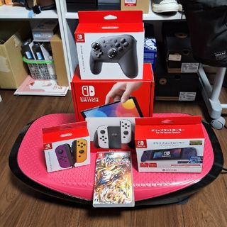 ニンテンドースイッチ(Nintendo Switch)の送料無料！　ニンテンドースイッチ　有機EL　計6点セット(家庭用ゲーム機本体)