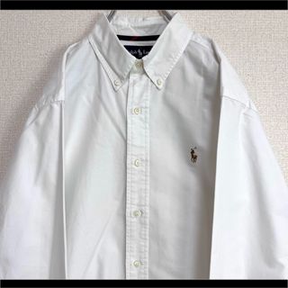 Ralph Lauren - ラルフローレン ボタンダウンシャツ 長袖 ホワイト