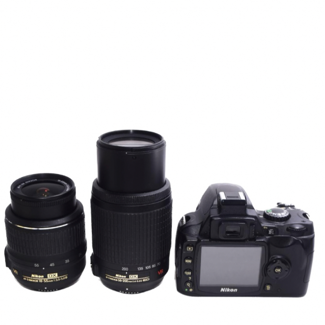 ❤スマホ転送OK♪低コストな一眼レフ❤Nikon D40 ダブルセット-