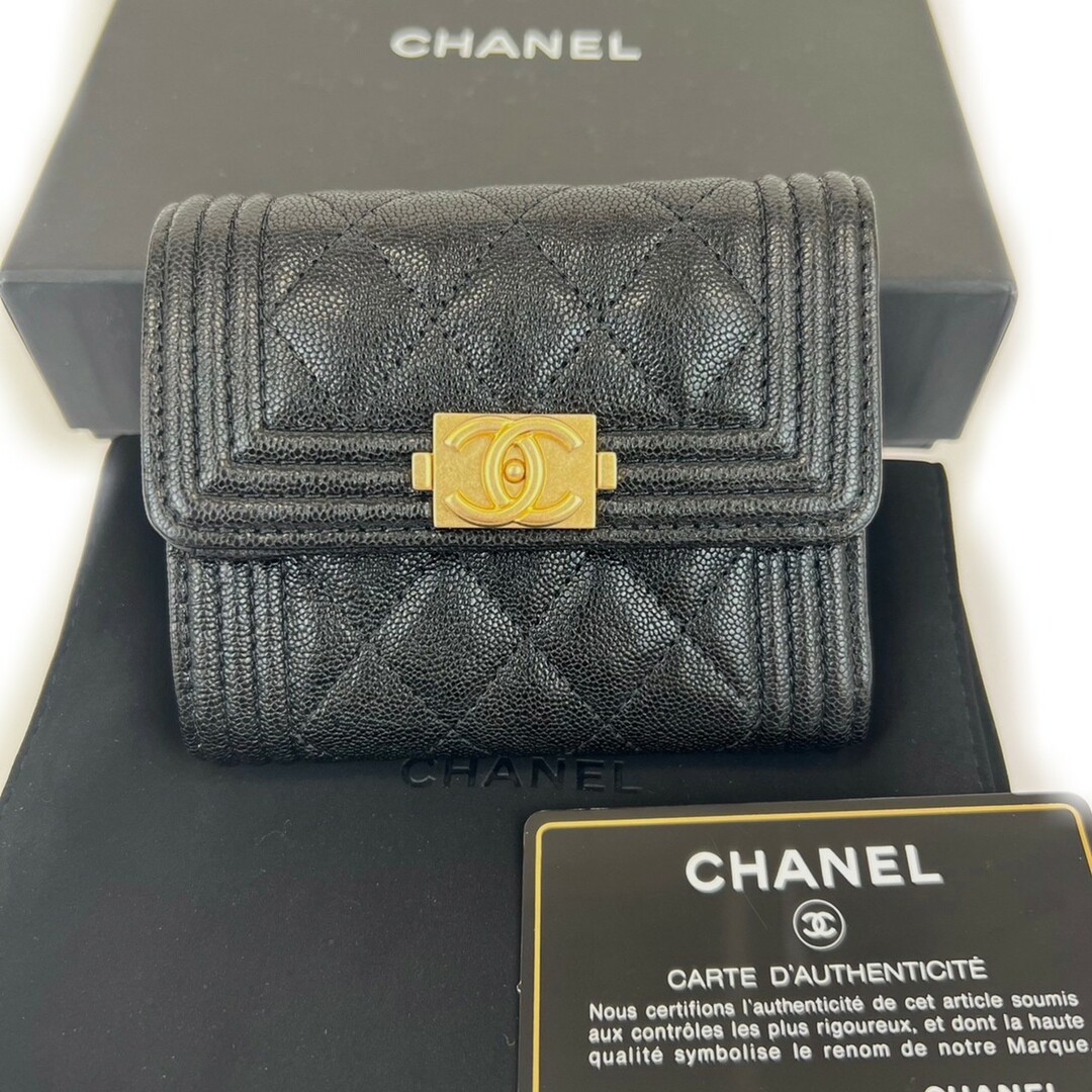 新品未使用 CHANEL シャネル ボーイシャネル スモール フラップウォレット 新品未使用 CHANEL シャネル ボーイシャネル スモール フラップウォレット