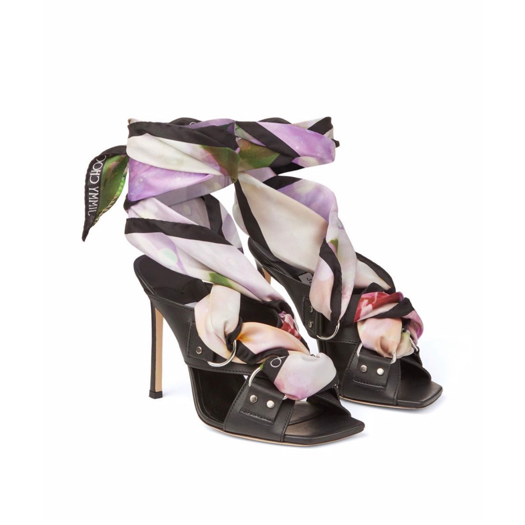 JIMMY CHOO - JIMMY CHOO SATYA 110 シーズナル スカーフサンダル