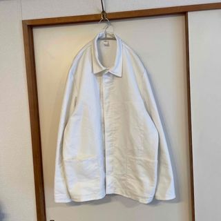 ANATOMICA - 50s ユーロ ヴィンテージ オーバーサイズ ホワイトモールスキン ジャケット