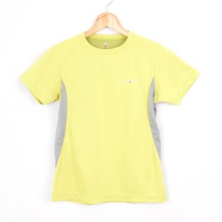 モンベル(mont bell)のモンベル Tシャツ 半袖 カットソー 無地 トップス アウトドア トレッキング レディース Mサイズ イエロー mont-bell(Tシャツ(半袖/袖なし))