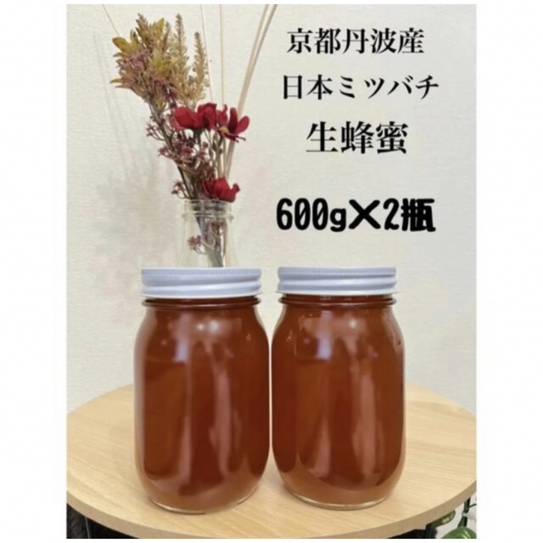 日本蜜蜂 蜂蜜 国産 600g×2本【2023年7月採蜜‼️】京都丹波産内容量