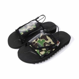 アベイシングエイプ(A BATHING APE)のBAPE x SUICOKE DAO コラボ ABC迷彩 サンダル 24cm(サンダル)